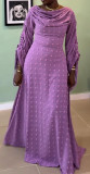 EVE Long Sleeve Ruched Solid Color Maxi Dress NY-11237