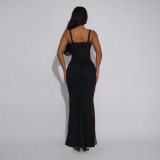 EVE Sling Backless Fitted Fishtail Dress CYA-902051