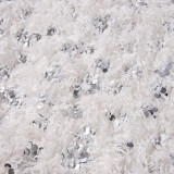 EVE Sequin Fur Sexy Low-rise Mini Skirt GNZD-11693DBM