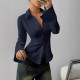 EVE Long Sleeve Solid Color Shirt GSRX-648