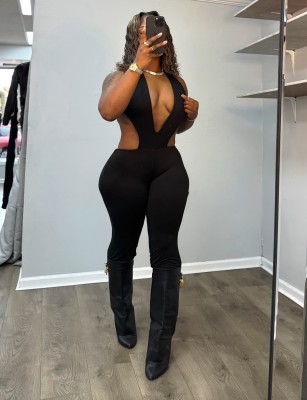 EVE Wrap Chest Sexy Sleeveless Jumpsuit GYGE-26008