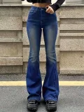 EVE Retro Low Rise Flare Jeans GXJF-240606