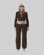 EVE Long Sleeve Contrast Color Two Piece Pants Set YWXS-K25L1447