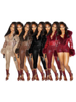 EVE Hot-stamped Solid Color Shorts & Seven-Tenths Pants CH-25068