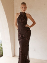 EVE Strappy Backless Elegant Maxi Dress GQNF-Y00504DC