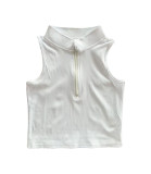 EVE Solid Color V Neck Tight Tank Top GFCF-1289