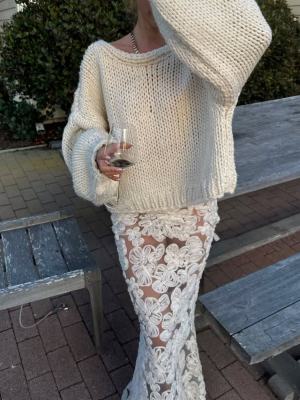 EVE Reversible Bow-Tie Tie Cardigan Sweater Jacket GQNF-Y00281CM