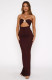 EVE Tube Top Backless Solid Color Maxi Dress GQNF-Y00205DC