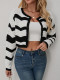 EVE Stripe Color Block Knits Cardigan GQNF-Y00212TM