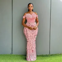 EVE Velour Sequin Sleeveless Maxi Dress CYA-902069