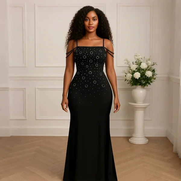 EVE Sexy Hot Drill Solid Color Maxi Dress CYA-902100