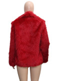 EVE Faux Fur Collar Long Sleeve Short Jacket SH-391330