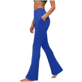 EVE Solid Color Slim Flare Pants GYZY-6692