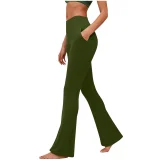 EVE Solid Color Slim Flare Pants GYZY-6692