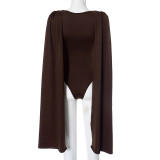 EVE Long Sleeve Solid Color Bodysuit GDSF-Q24BS670