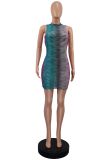 EVE Lace Mesh Hollow Out Print Mini Dress GWLS-LD201086