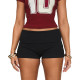 EVE Solid Color Yoga Fitness Cuffed Shorts GWLS-202505