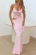 EVE Solid Color Mesh Sling Maxi Dress GWLS-LD202508