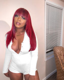 EVE V Neck Solid Color Long Sleeve Romper GWLS-LD201019