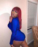 EVE V Neck Solid Color Long Sleeve Romper GWLS-LD201019