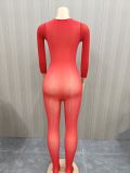 EVE See Through Solid Color Stocking Tight Jumpsuit SFY-822