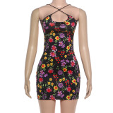 EVE Print Sleeveless Backless Bodycon Dress GZJQ-K25D86793