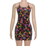 EVE Print Sleeveless Backless Bodycon Dress GZJQ-K25D86793