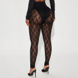 EVE Lace See Through Casual Pants MXBF-J25PT457