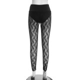 EVE Lace See Through Casual Pants MXBF-J25PT457