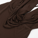 EVE Mesh Long Sleeve Backless Mini Dress GSZM-D25DS582