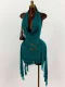 EVE Solid Color Backless Irregular Mini Dress GXIY-K25L1668