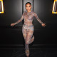 EVE Print Long Sleeve See Through Two Piece Pants Set GSLF-K25S88792