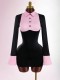 EVE Lapel Contrast Color Mini Dress GXIY-K25L1742