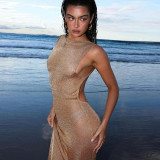 EVE Sleeveless Backless Split Maxi Dress GYME-K24D48425