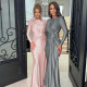 EVE Long Sleeve Solid Color Slim Maxi Dress BLG-D4817237K