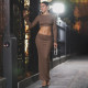 EVE Hollow Out Backless Long Sleeve Maxi Dress GYME-K25D86524
