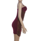 EVE V Neck Backless Sling Mini Dress GYME-K25D88260
