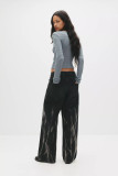 EVE V Neck Long Sleeve Crop Tops GWLS-202515