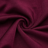 EVE Solid Color Long Sleeve Slim Jumpsuit MXBF-J25JP448