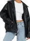 EVE Lapel PU Leather Jacket Coats HHMY-M3566