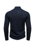 EVE Men's Zipper Stank Collar Long Sleeve Top FLZH-ZT317