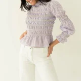 EVE Half-high Neck Long-sleeve Tops GOLB-SU4200
