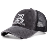 EVE Embroidered Holes Baseball Sunscreen Hat YWXY-XYFS00017