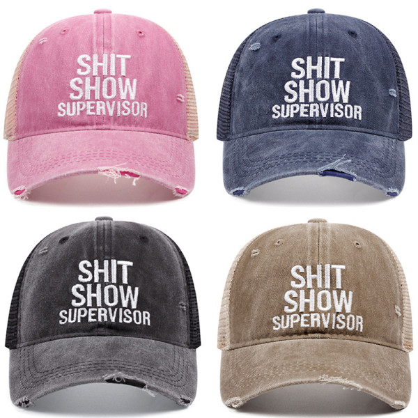 EVE Embroidered Holes Baseball Sunscreen Hat YWXY-XYFS00017