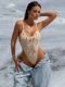EVE Sexy Shell Mesh Backless One Piece Swimsuit GCAY-Y103