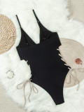 EVE Contast Color Bandage One Piece Swimsuit GCAY-Y111