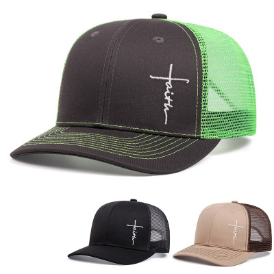 EVE Letter Embroidered Sport Mesh Baseball Cap YWXY-XYFSMZ0004