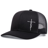 EVE Letter Embroidered Sport Mesh Baseball Cap YWXY-XYFSMZ0004