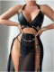EVE Sexy Halterneck See Through Backless Lingerie Set YQ-8249