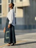 EVE Plus Size Retro Patchwork Wide-Leg Jeans GYLN-2532